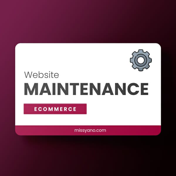e commerce web maintenance